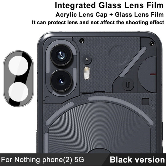 Nothing Phone (2) IMAK Beskyttelsesglas til Kameralinse - Gennemsigtig / Sort
