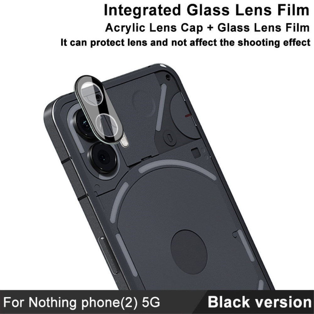 Nothing Phone (2) IMAK Beskyttelsesglas til Kameralinse - Gennemsigtig / Sort