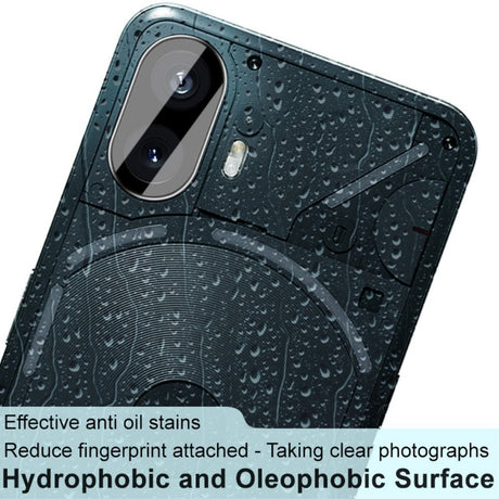 Nothing Phone (2) IMAK Beskyttelsesglas til Kameralinse - Gennemsigtig / Sort