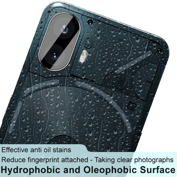 Nothing Phone (2) IMAK Beskyttelsesglas til Kameralinse - Gennemsigtig / Sort