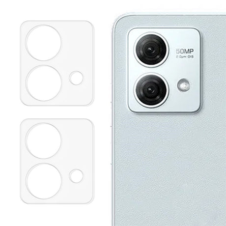 Motorola Moto G84 Kameralinse Beskyttelsesglas - 2-Pak - Gennemsigtig