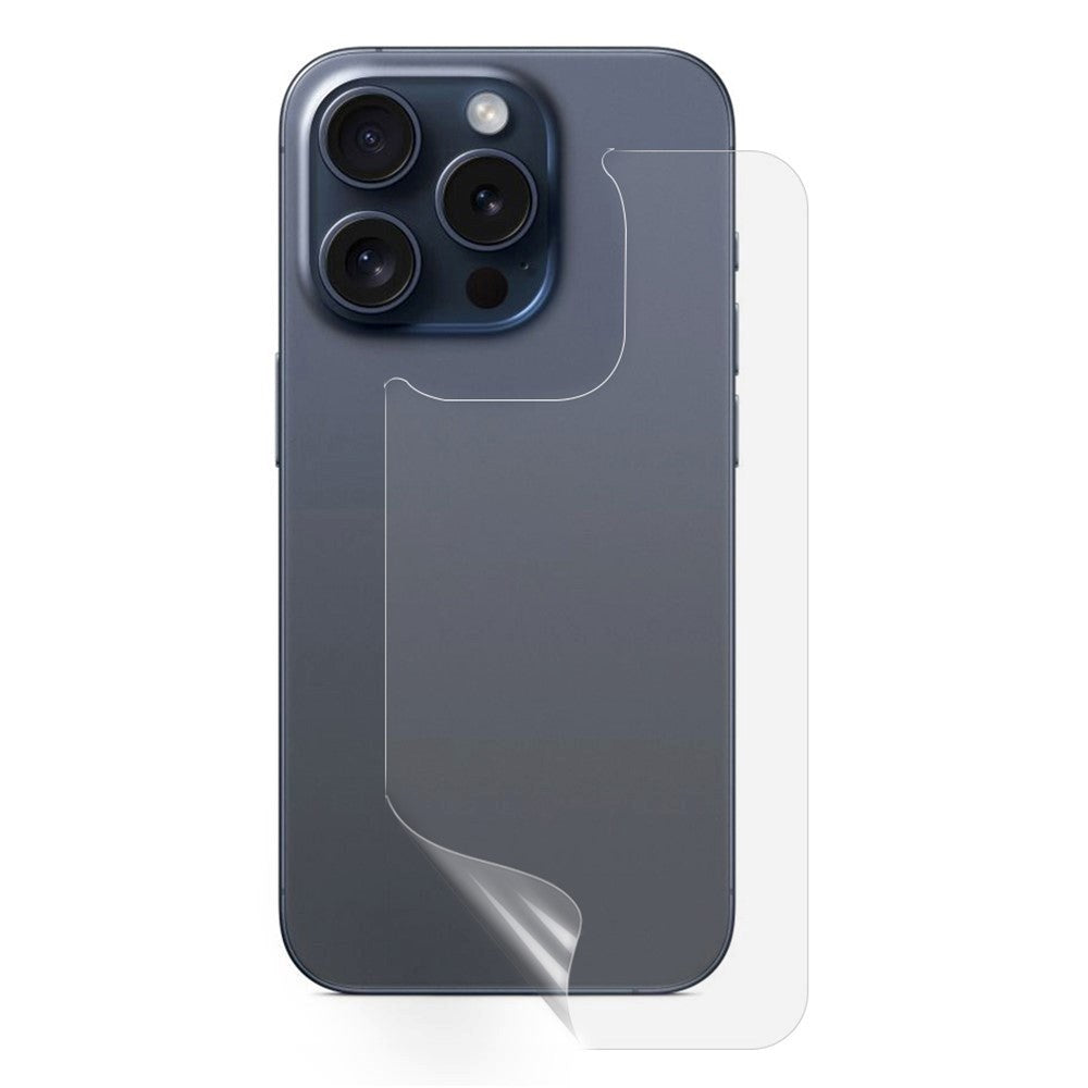 iPhone 15 Pro Bagside Beskyttelsesfilm - Gennemsigtig