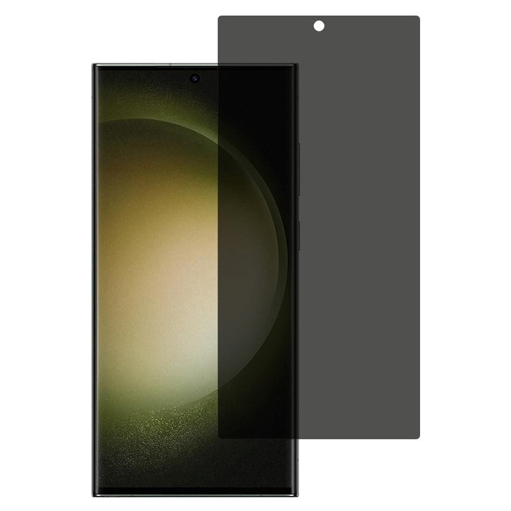 Samsung Galaxy S24 Ultra Skærmbeskyttelse m. Privacy - Hærdet Glas - Full Fit