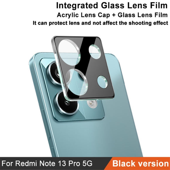 Xiaomi Redmi Note 13 Pro (5G) / Poco X6 IMAK Beskyttelsesglas til Kameralinse - Sort