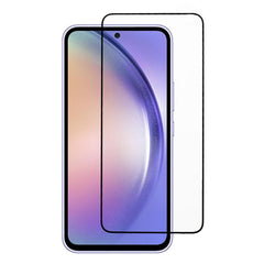 Samsung Galaxy A55 (5G) Arc Edge Hærdet Glas Skærmbeskyttelse - Case Friendly - Sort Kant