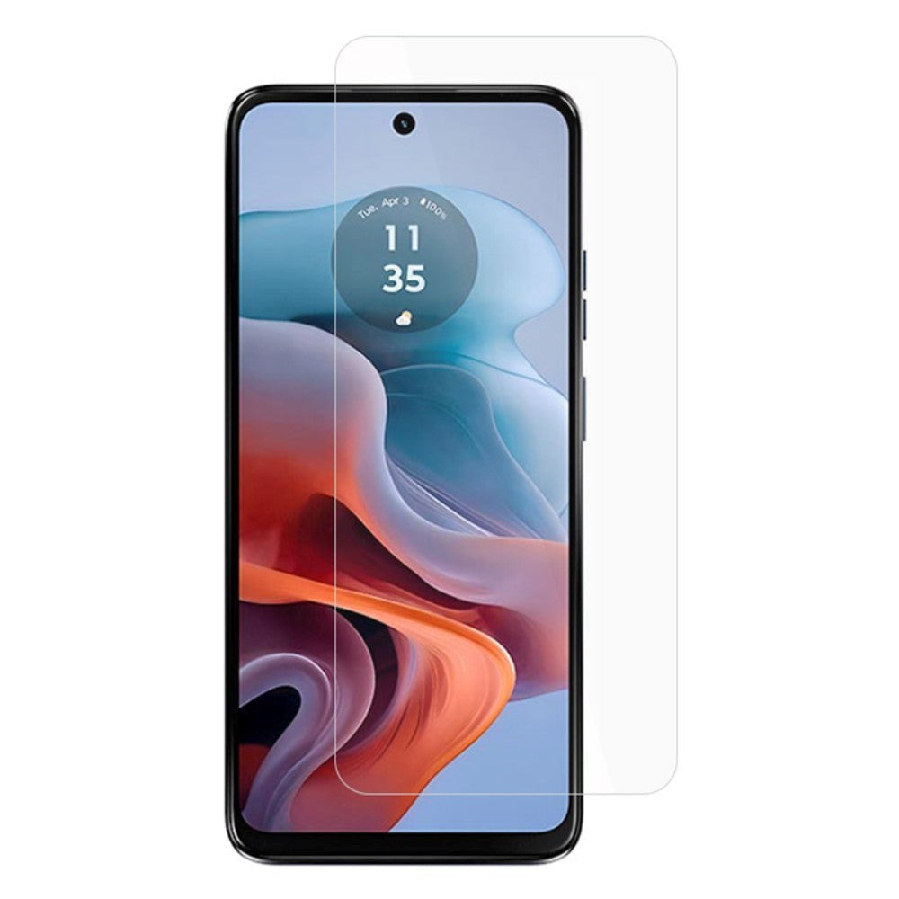 Motorola Moto G34 Arc Edge Hærdet Glas Skærmbeskyttelse - Case Friendly - Gennemsigtig