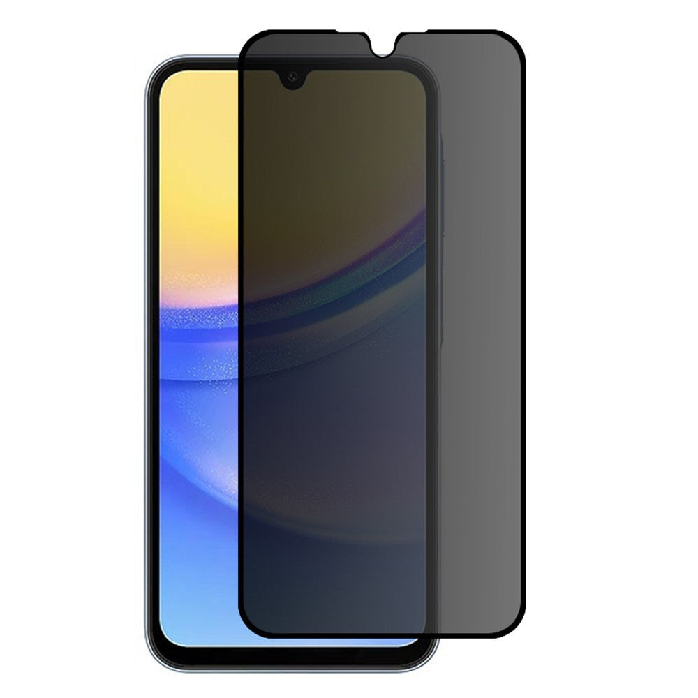 Samsung Galaxy A15 / A15 (5G) Hærdet Beskyttelsesglas m. Privacy Funktion - Gennemsigtig