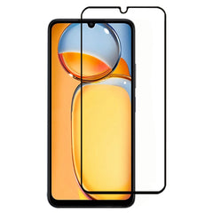 Xiaomi Redmi 13C (4G) / 13C (5G) / Poco C65 Hærdet Beskyttelsesglas - Case Friendly - Gennemsigtig / Sort Kant