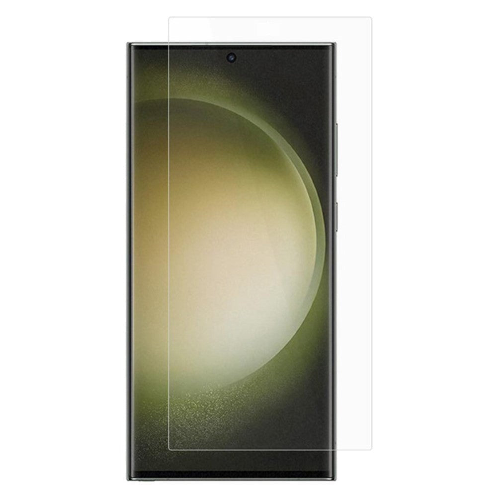 Samsung Galaxy S24 Ultra Arc Edge Hærdet Glas Skærmbeskyttelse - Case Friendly - Gennemsigtig