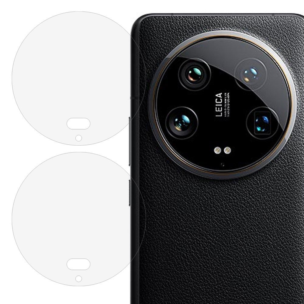 Xiaomi 14 Ultra Kameralinse Beskyttelsesglas - 2-Pak - Gennemsigtig
