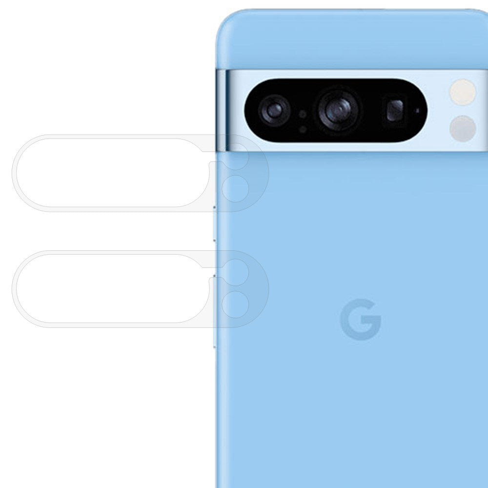 Google Pixel 9 Pro Kameralinse Hærdet Beskyttelsesglas - 2 stk. - Gennemsigtig