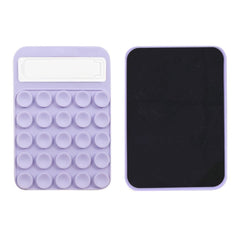 Magnetisk Silikone Sugekop m. Kickstand - Lilla