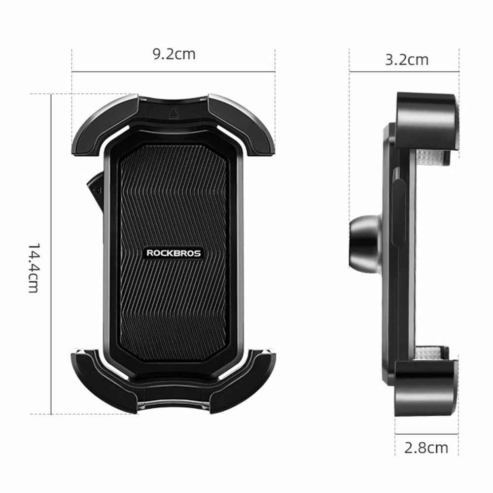 Mobilholder til Cykel (Maks. Mobil: 170mm) - Cykelstyr - Sort