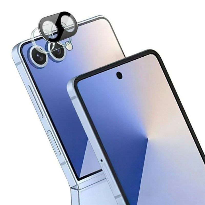 Samsung Galaxy Z Flip7 Kameralinsebeskyttelsesfilm - Sort