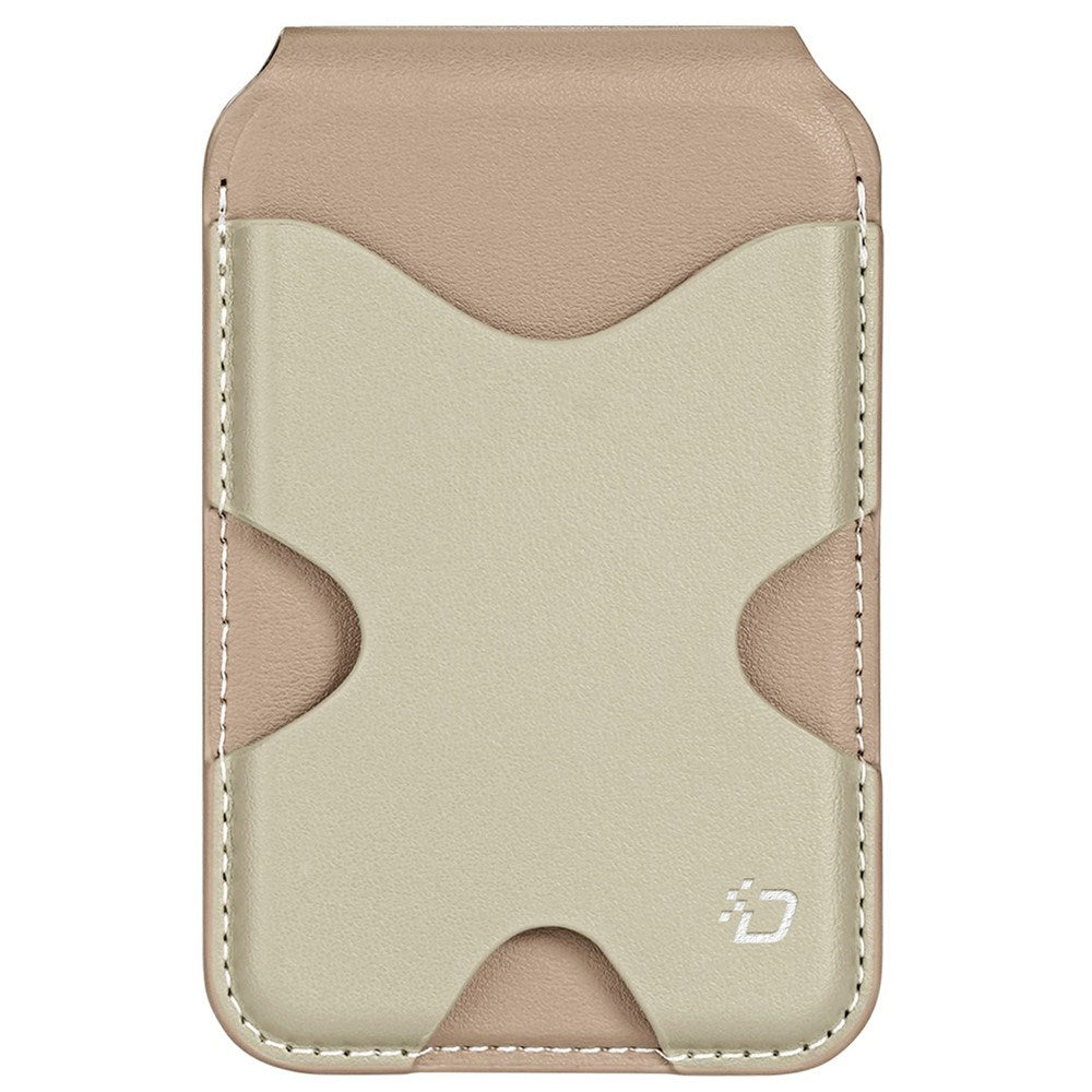 DUX DUCIS Magnetisk Kortholder til 5 Kort m. Ståfunktion - MagSafe Kompatibel - Beige