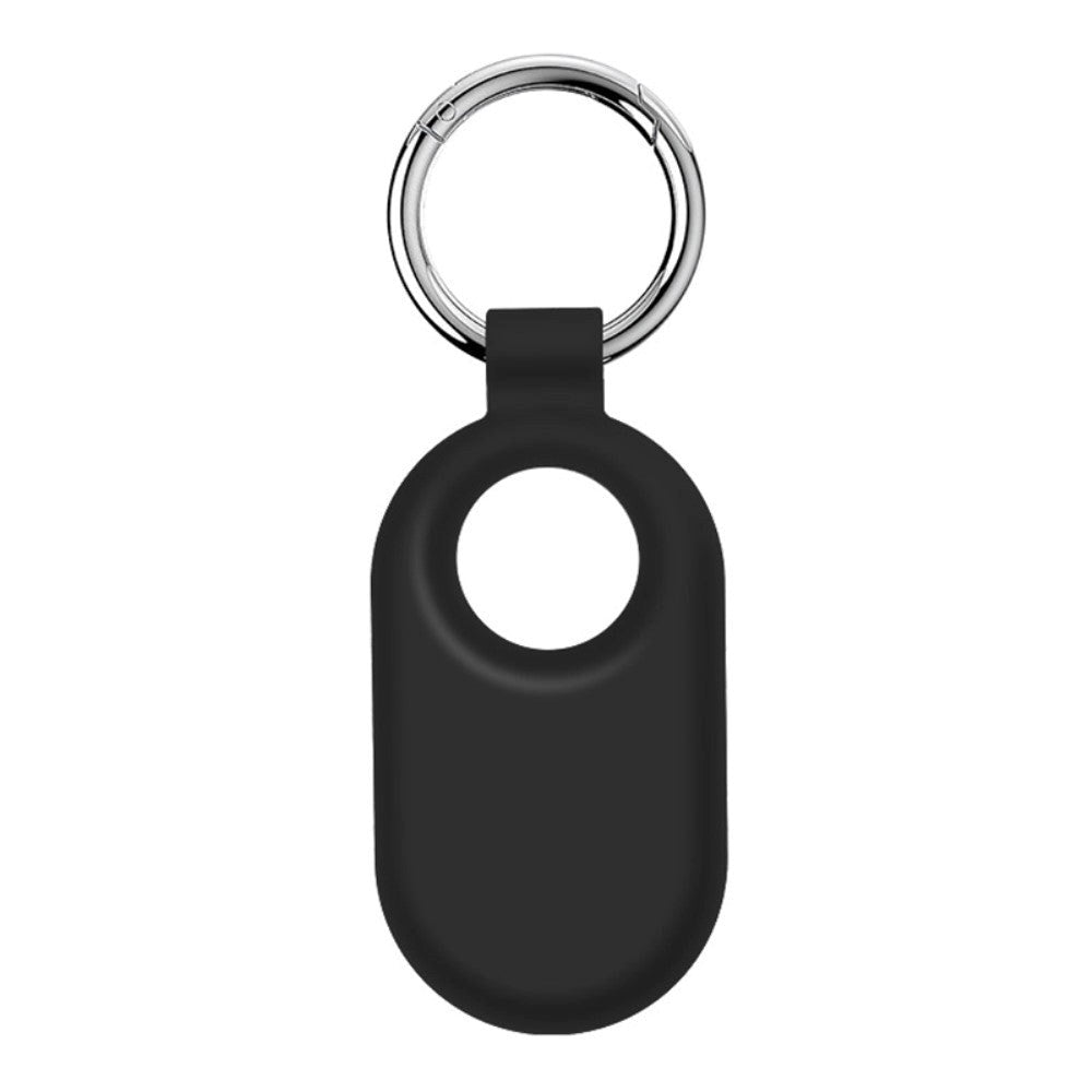 Samsung Galaxy SmartTag 2 Silikone Cover m. Nøglering - Sort