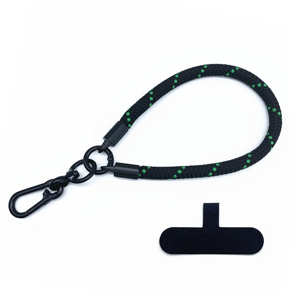 Polyester Håndledsstrop m. Indlægningsplade - 30cm - Sort / Grøn