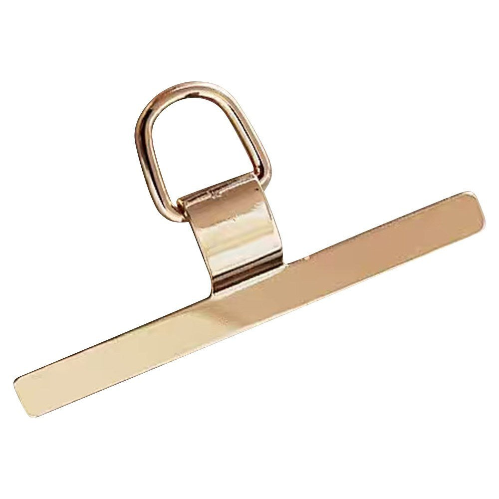 Universal Indlægningsplade m. Metal Ring - Guld