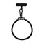 Flettet Polyester Håndledsstrop - inkl. Indlægningsplade - 30cm - Sort