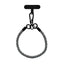 Flettet Polyester Håndledsstrop - inkl. Indlægningsplade - 30cm - Sort / Hvid