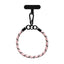 Flettet Polyester Håndledsstrop - inkl. Indlægningsplade - 30cm - Lyserød / Sort