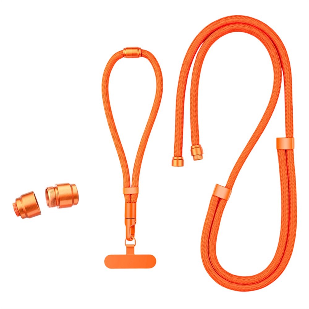 3-i-1 Nylon Strop til Mobil - 150cm / 50cm - Orange