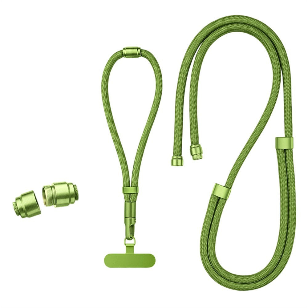 3-i-1 Nylon Strop til Mobil - 150cm / 50cm - Grøn