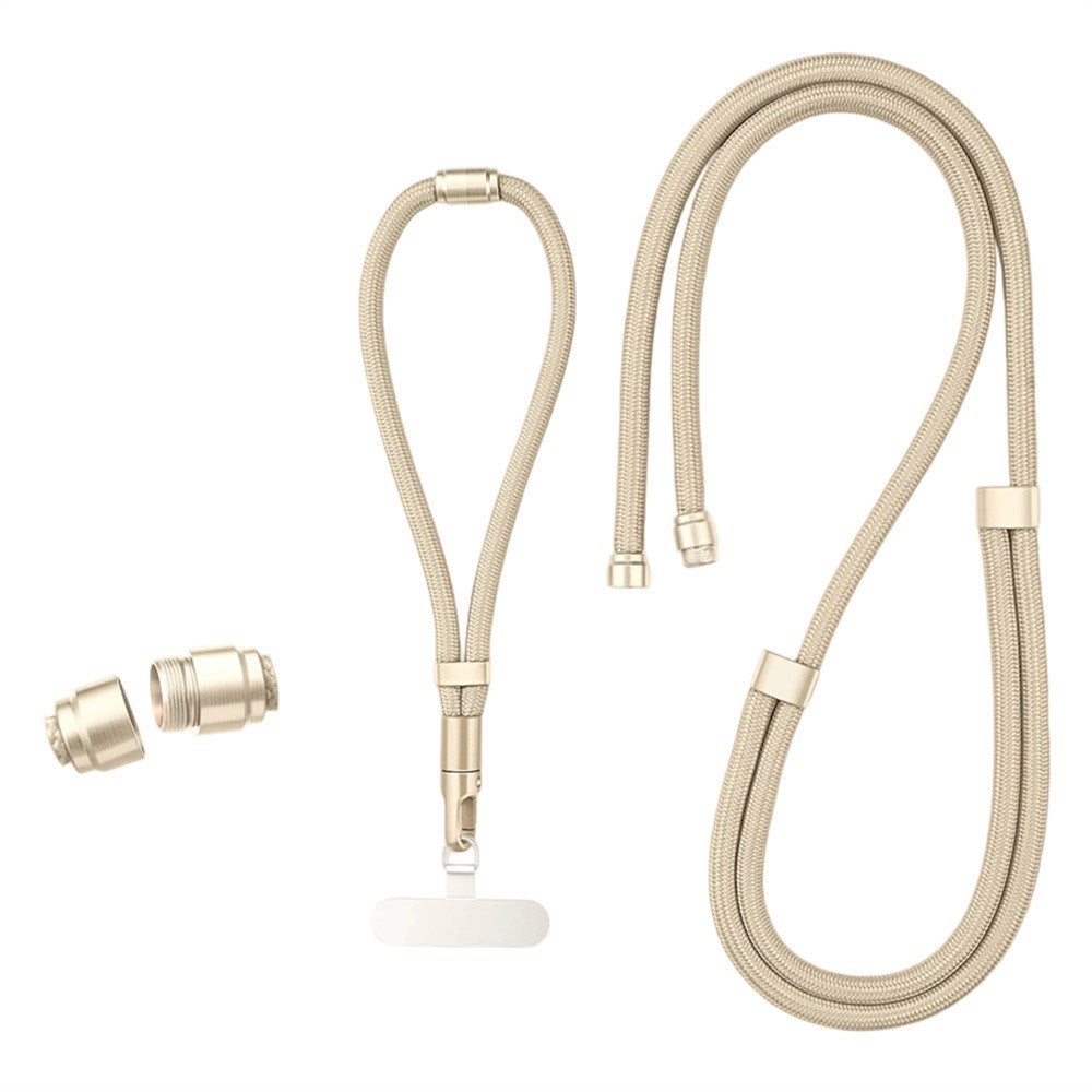 3-i-1 Nylon Strop til Mobil - 150cm / 50cm - Beige
