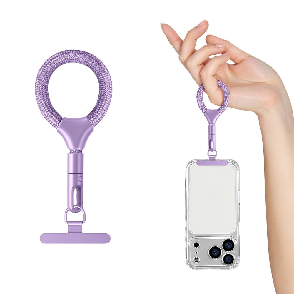 Polyester Fingerstrop til Mobil - 10cm - Lyslilla