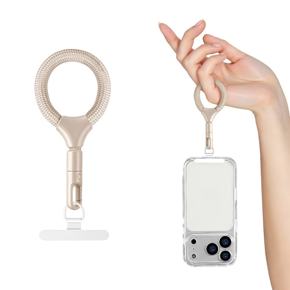 Polyester Fingerstrop til Mobil - 10cm - Beige