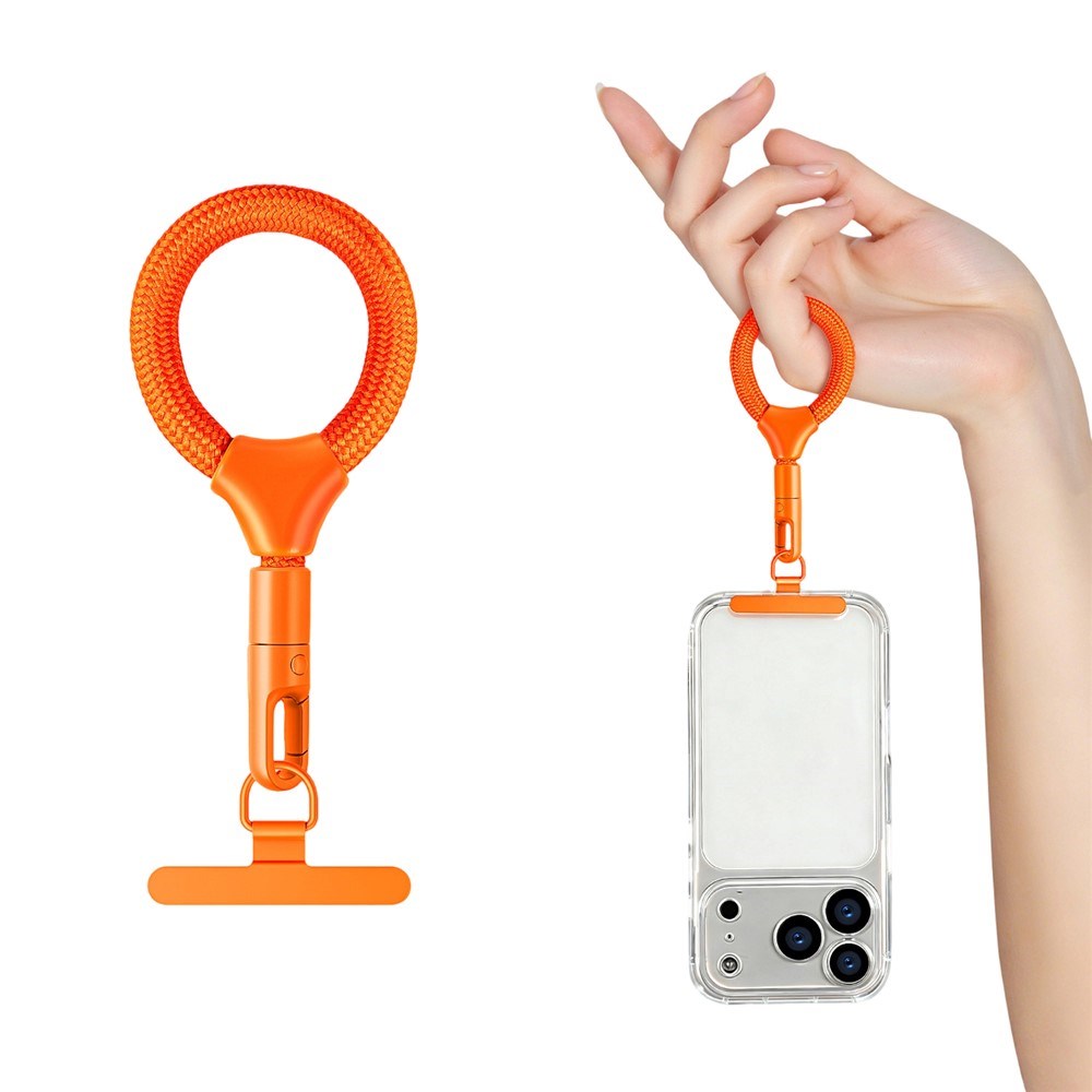 Polyester Fingerstrop til Mobil - 10cm - Orange