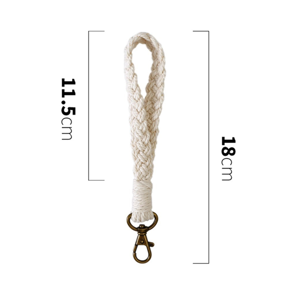 Nøglesnor / Håndledsstrop 18cm - Tekstil - Rød