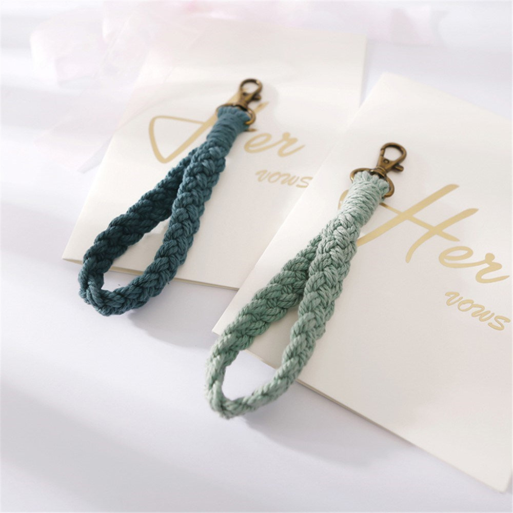 Nøglesnor / Håndledsstrop 18cm - Tekstil - Lyseblå