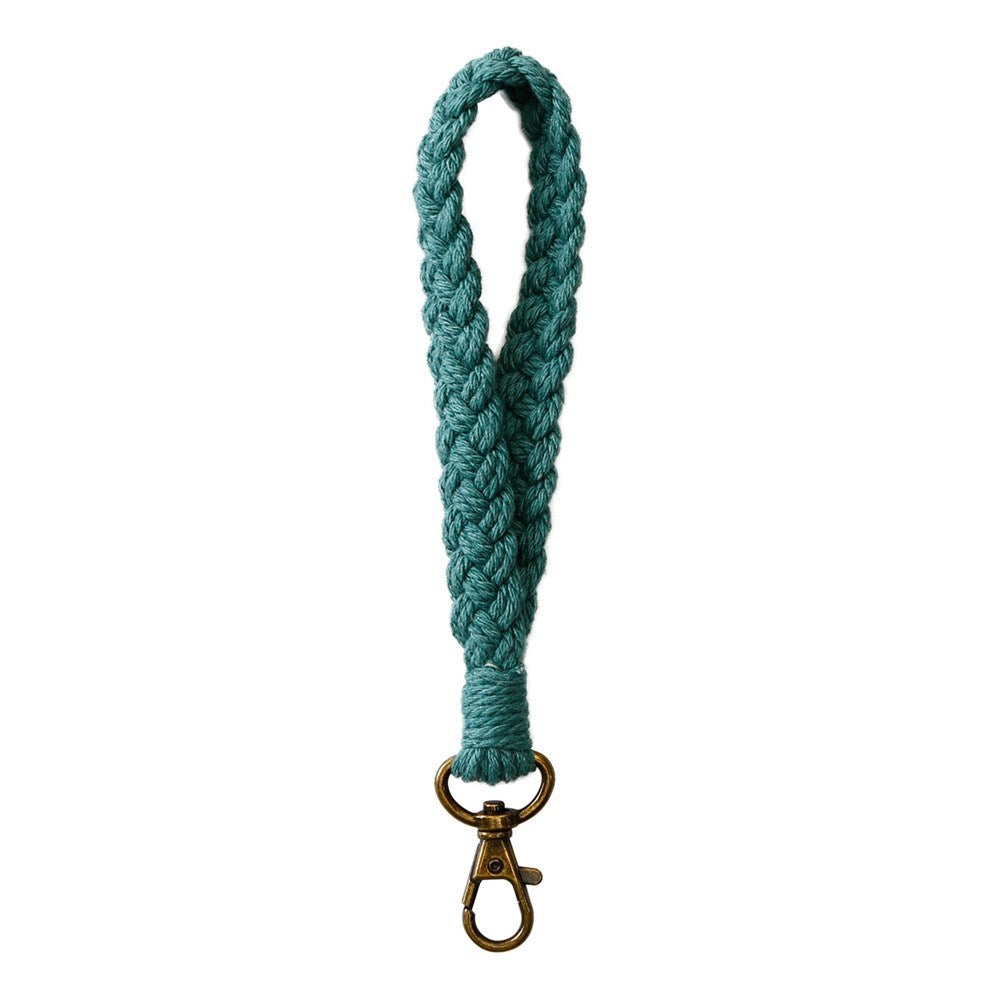 Nøglesnor / Håndledsstrop 18cm - Tekstil - Blå