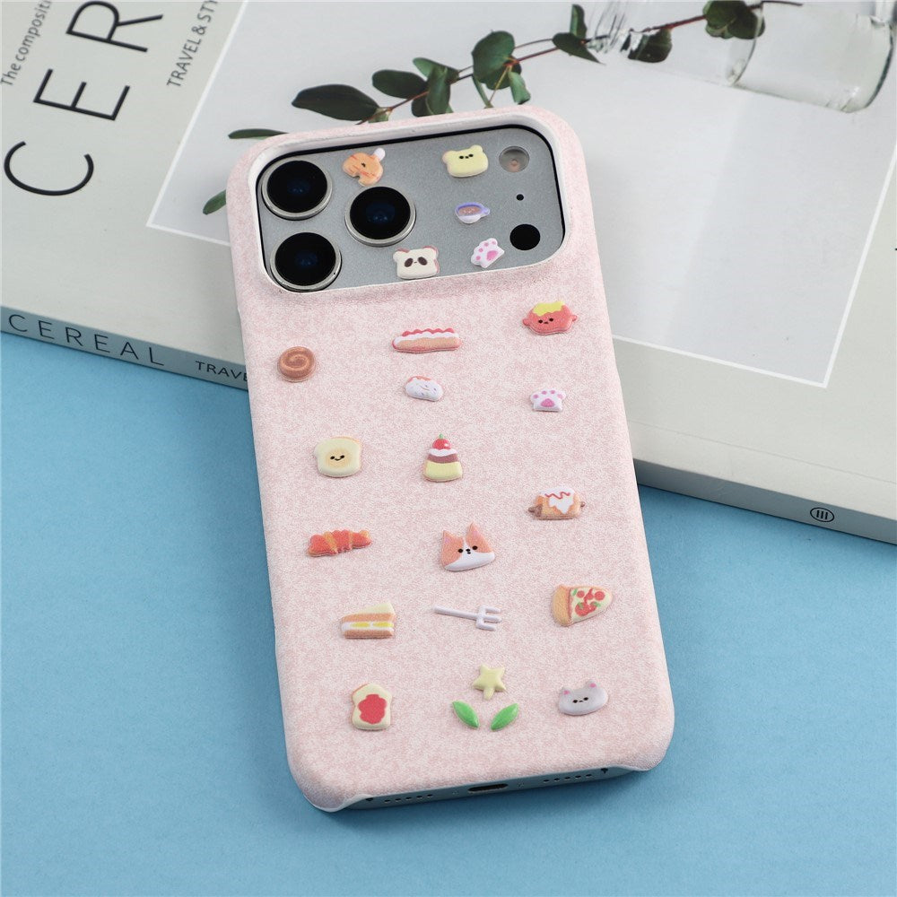 Mini 3D Bubble Foam Stickers til Mobil & Kameraudsnit - Blandet Mad
