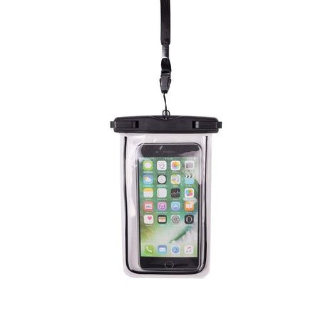 Gear Vandtæt Case m. Blød TPU Skærm - Sort / Gennemsigtig (Maks. Mobil: 160 x 80 x 10 mm)