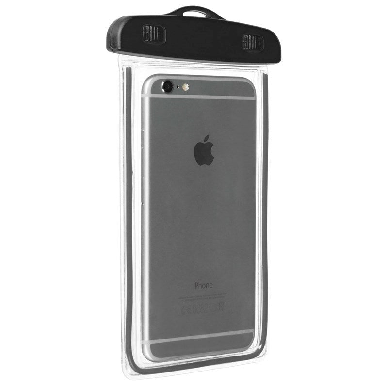 Gear Vandtæt Case m. Blød TPU Skærm - Sort / Gennemsigtig (Maks. Mobil: 160 x 80 x 10 mm)