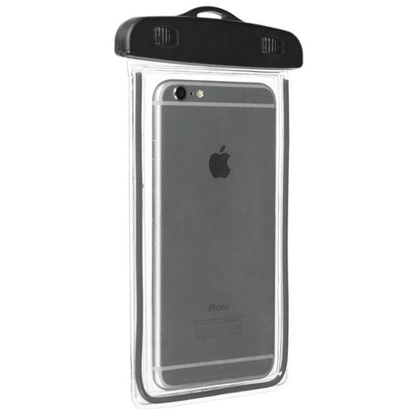 Gear Vandtæt Case m. Blød TPU Skærm - Sort / Gennemsigtig (Maks. Mobil: 160 x 80 x 10 mm)