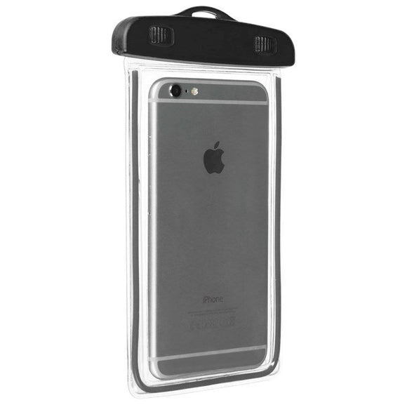 Gear Vandtæt Case m. Blød TPU Skærm - Sort / Gennemsigtig (Maks. Mobil: 160 x 80 x 10 mm)