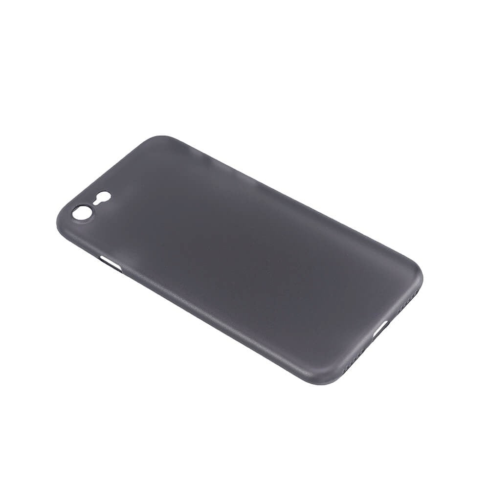 iPhone SE (2022 / 2020) / 8 / 7 GEAR Semi Transparent Fleksibelt Plast Cover - Sort