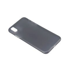 iPhone X / XS GEAR Semi Transparent Fleksibelt Plast Cover - Sort