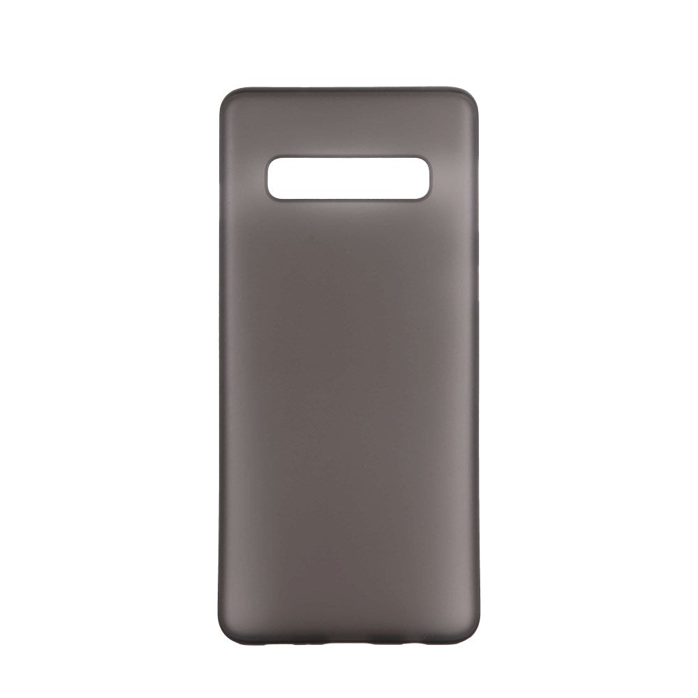 Samsung Galaxy S10 GEAR Semi Transparent Fleksibelt Plast Cover - Sort
