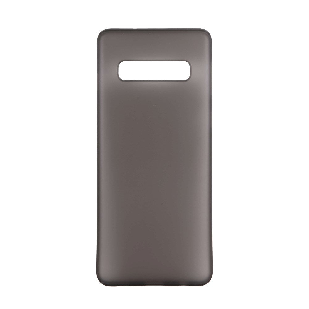 Samsung Galaxy S10+ (Plus) GEAR Semi Transparent Fleksibelt Plast Cover - Sort