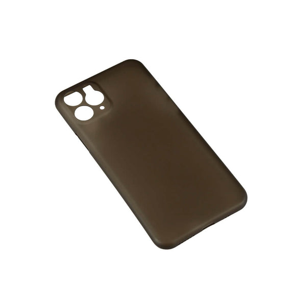 iPhone 11 Pro GEAR Semi Transparent Fleksibelt Plast Cover - Sort