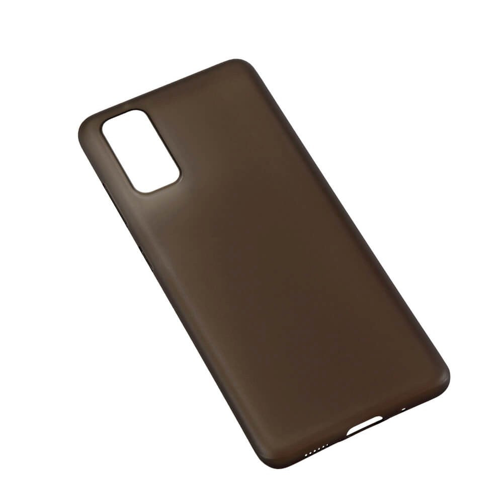 Samsung Galaxy S20 GEAR Semi Transparent Fleksibelt Plast Cover - Sort