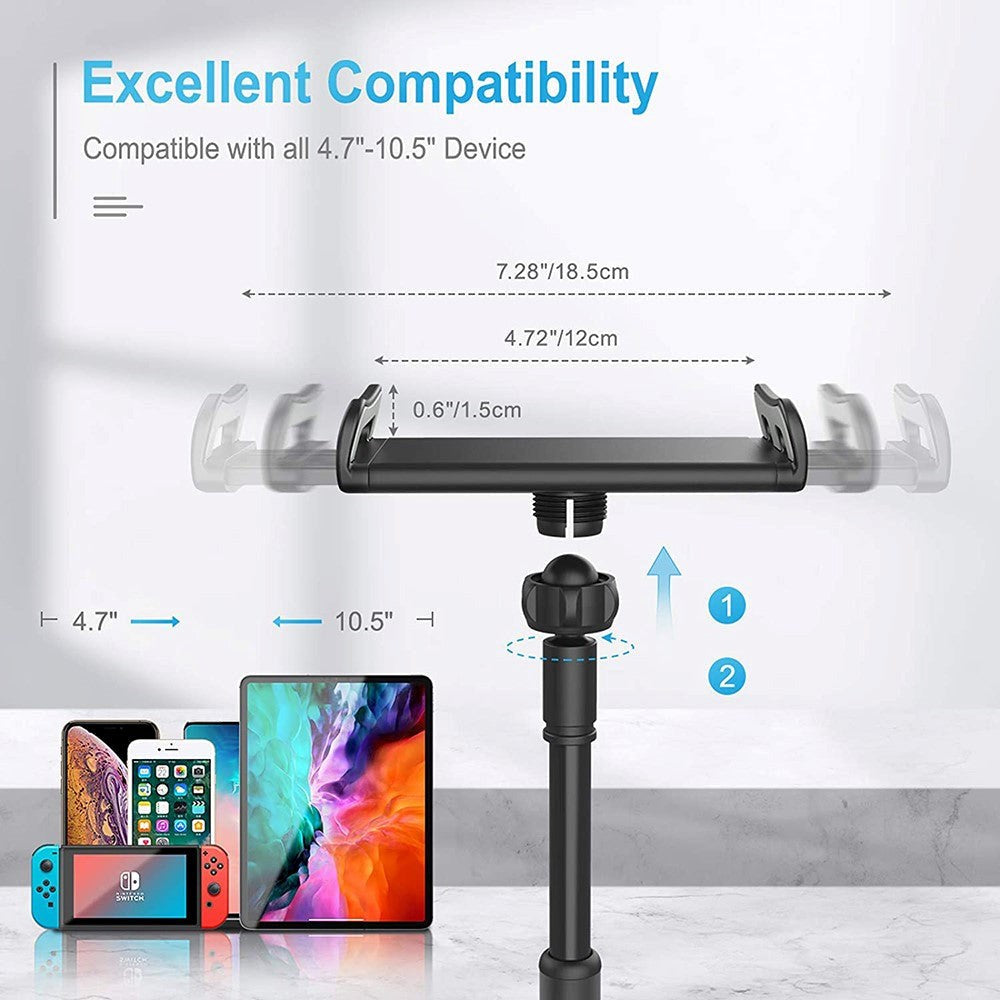Mobilholder Til Bord m. 360° Rotation - Sort