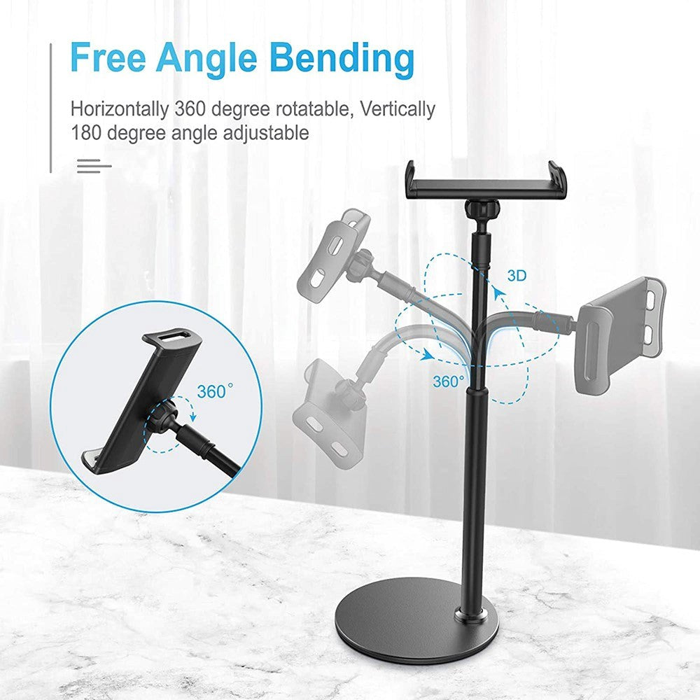 Mobilholder Til Bord m. 360° Rotation - Sort