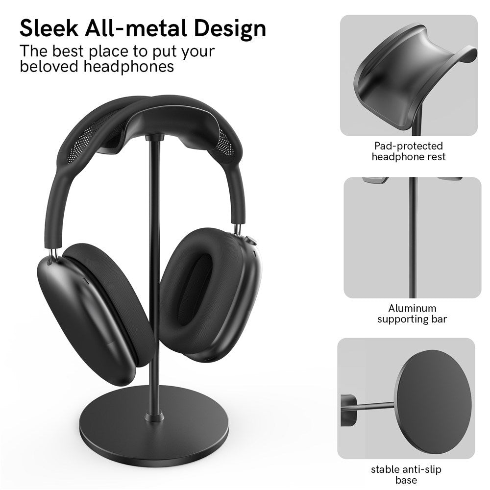 AirPods Max / Max 2 Skridsikkert Stativ - Sort