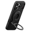AULUMU 2-i-1 Magnetisk Fingerring / Mobilstander - 360° Roterbar - MagSafe Kompatibel - Sort