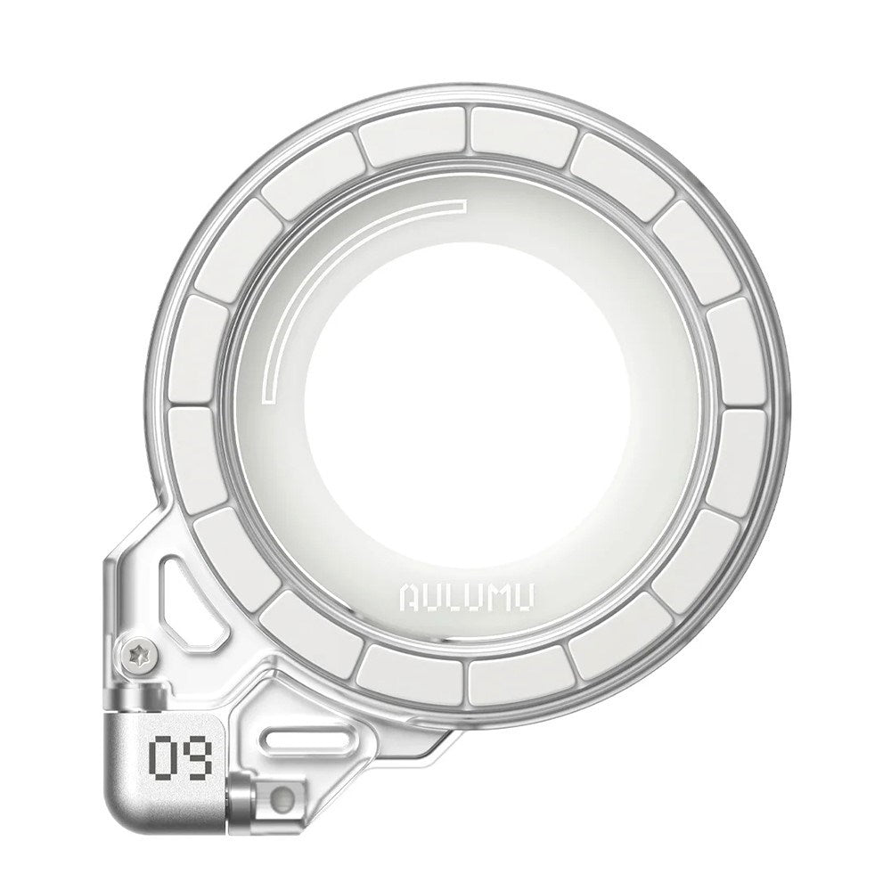 AULUMU Magnetisk 360° Roterende Mobilholder m. Z-Akse - MagSafe Kompatibel - Hvid